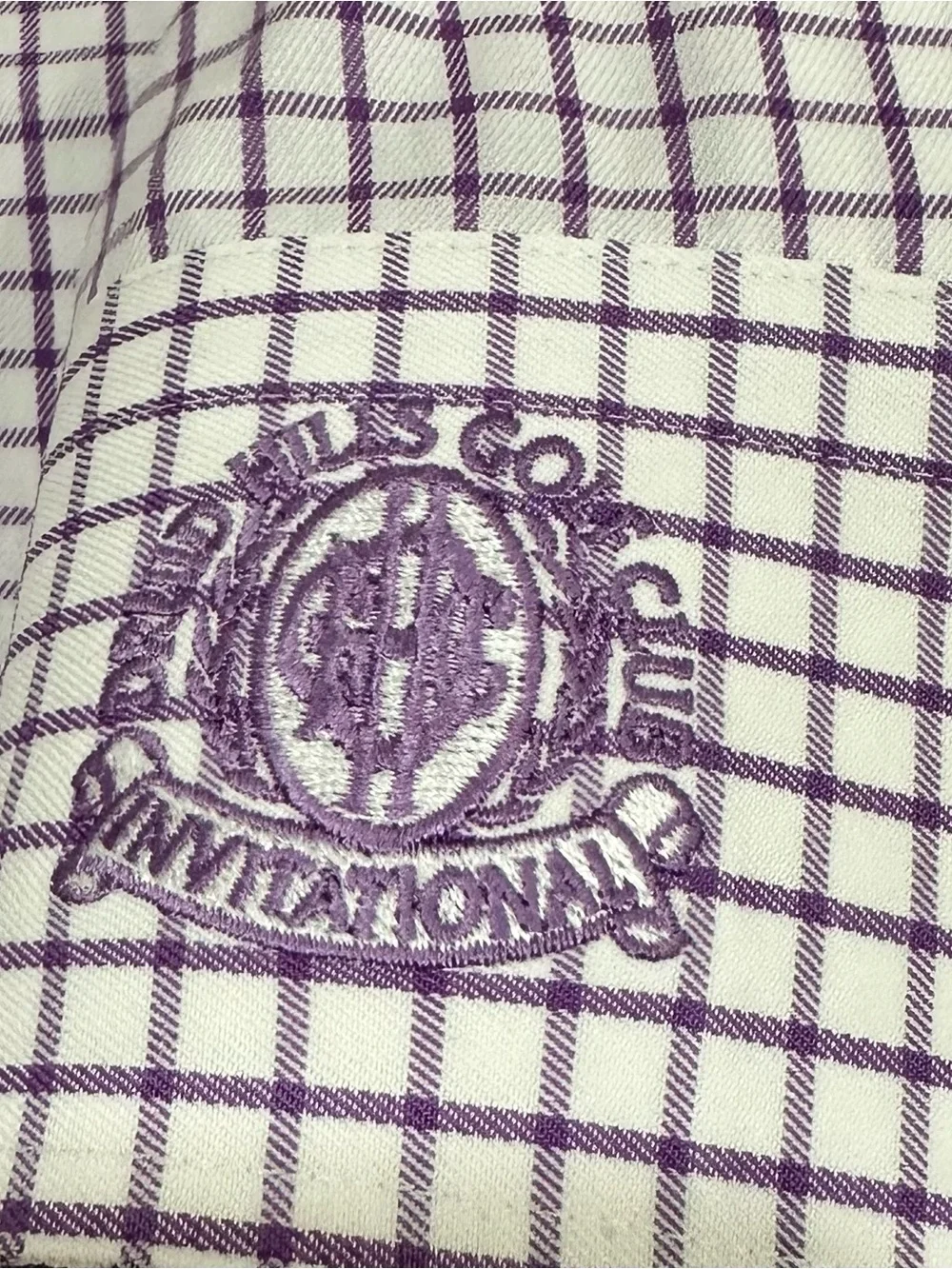 Peter Millar Men Shirt‎ XL Plaid Flint Hills National Golf Club Invitational